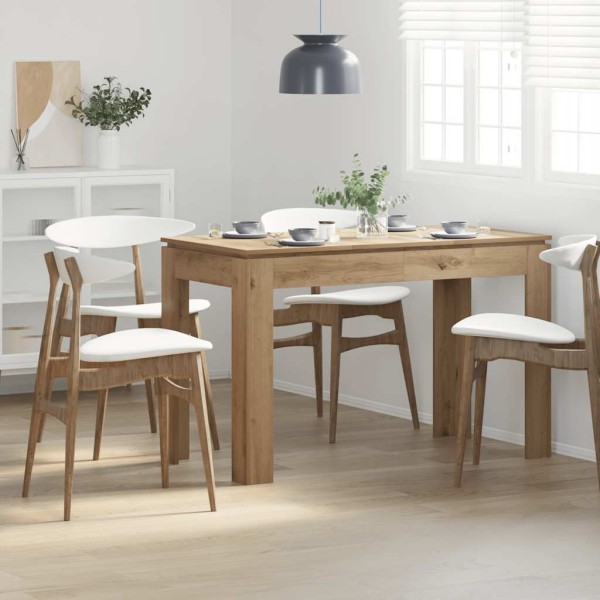 Mesa de Comedor Roble Artesano 120x60x76cm madera reconstituida