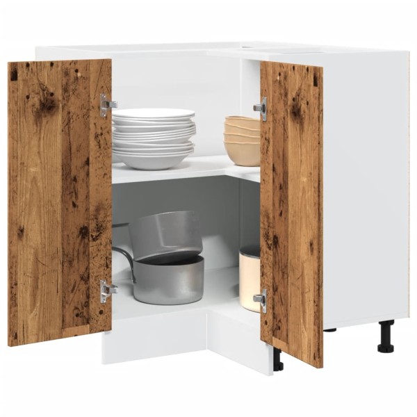 Armario de cocina "Lyon" de madera vieja, 75,5 x 75,5 x 81,5 cm, madera de ingeniería,