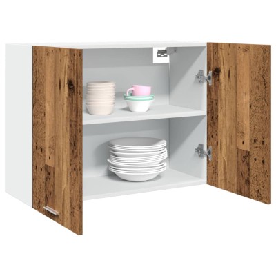 Armario colgante "Lyon" de madera vieja, 80 x 31 x 60 cm, madera de ingeniería,