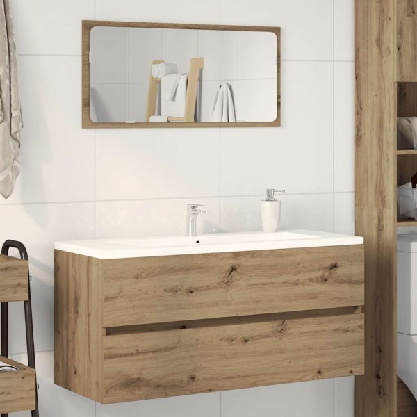 Armario lavabo madera ingeniería roble artisan 100x38,5x45 cm