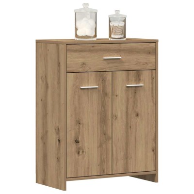 Armario de baño madera de ingeniería roble artisan 60x33x80 cm