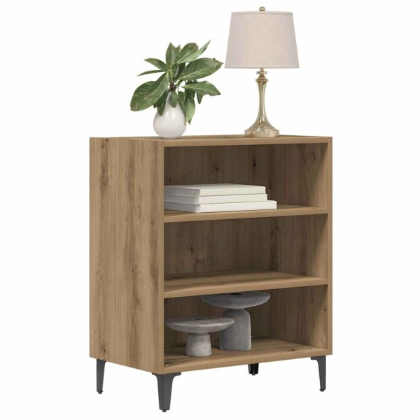 Aparador de madera de ingeniería roble artisan 57x35x70 cm