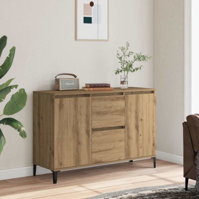 Aparador de madera de ingeniería roble artisan 102x35x70 cm