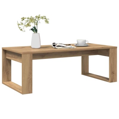 Mesa de centro madera de ingeniería roble artisan 102x50x35 cm