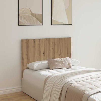 Cabecero de cama madera ingeniería roble artisan 120x1,5x80 cm