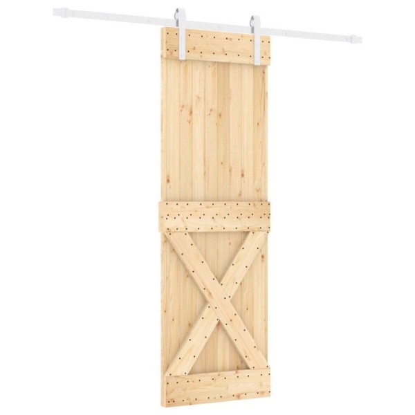 Puerta Corredera Natural y Blanco 70 x 210 cm - Ref. 3444963