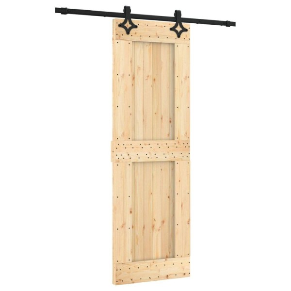 Puerta Corredera Natural y negro 70 x 210 cm - Ref. 3445050