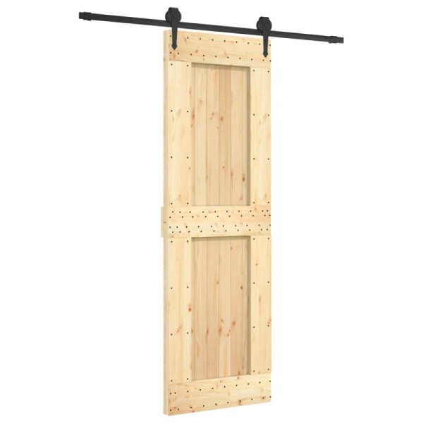 Puerta Corredera Natural y negro 70 x 210 cm - Ref. 3445125
