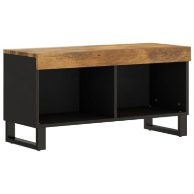 Mueble de TV madera maciza de mango 85x33x43,5 cm