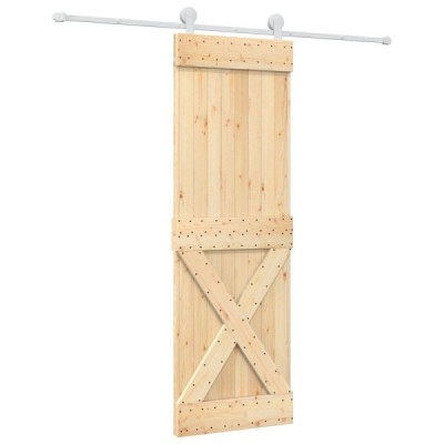 Puerta Corredera Natural y Blanco 70 x 210 cm - Ref. 3445038