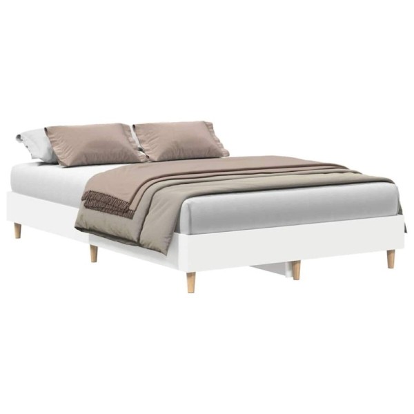 Estructura de cama sin colchón blanca 120x200 cm