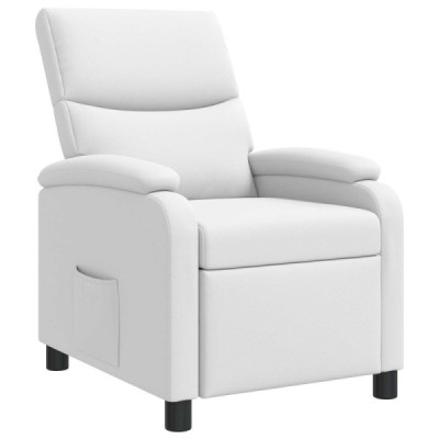 Recliner Blanco Cuero sintético