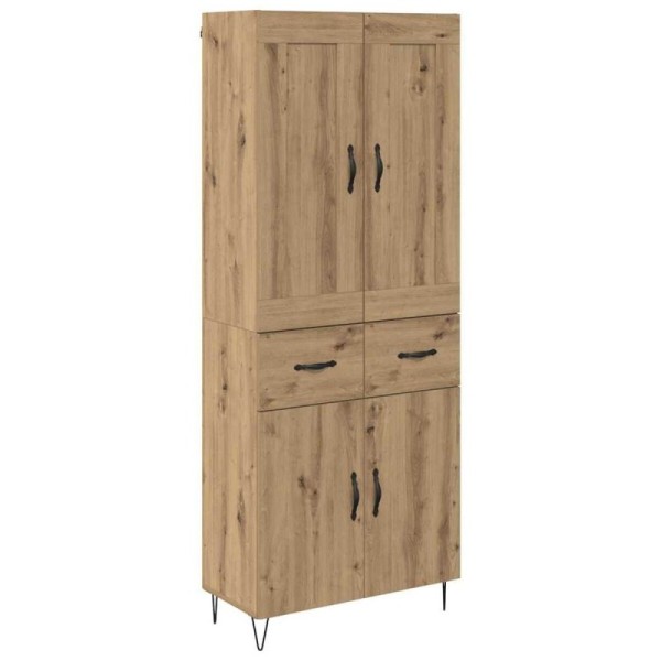 Aparador alto Roble artisan 69,5 x 34 x 180 cm - Ref. 3415946