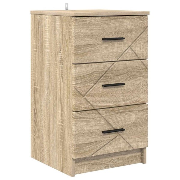 Armario de Noche Roble Sonoma 38 x 38 x 66 cm