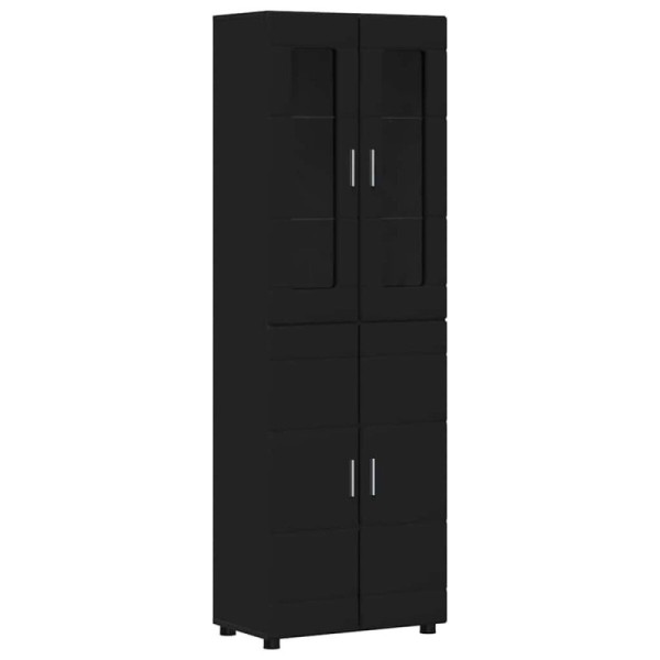 Aparador alto FLORIN 60 x 35 x 182 cm Negro