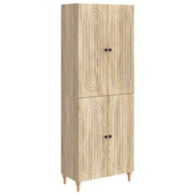 Juego de armarios 2 uds. Madera de ingeniería