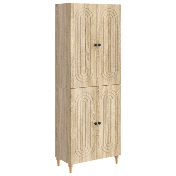 Juego de armarios 2 uds. Madera de ingeniería