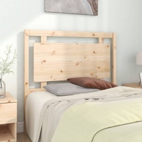 Cabecero de cama madera maciza de pino 105,5x4x100 cm