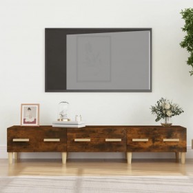 Muebles para TV 4 uds aglomerado gris hormigón 60x30x30 cm