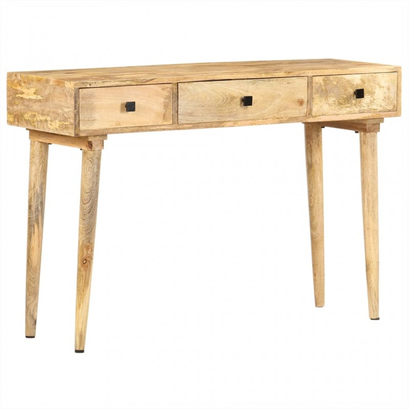 Mesa consola de madera maciza de mango 115x35x76 cm