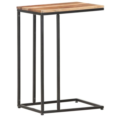 Mesa auxiliar de madera maciza 35x45x65 cm