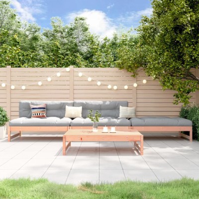 Juego de muebles de jardín 4 pzas madera maciza abeto Douglas