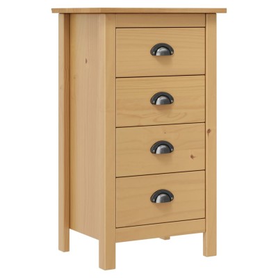 Mesita de noche Hill madera maciza de pino 46x35x49,5 cm
