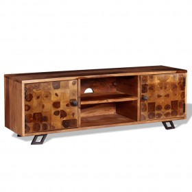 Mueble para TV de madera maciza de sheesham 120x30x40 cm