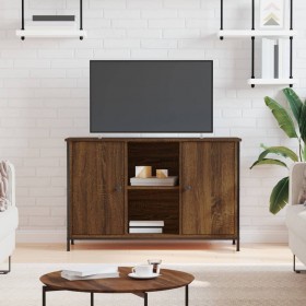 Mueble de TV madera de ingeniería marrón roble 100x35x65 cm