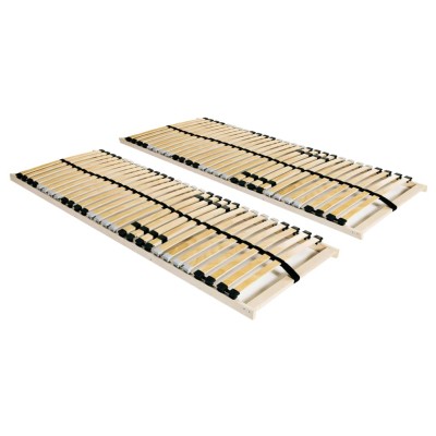 Somieres de láminas con 28 listones 7 zonas 2 uds 70x200 cm