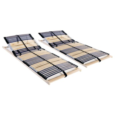 Somieres de láminas con 42 listones 7 zonas 2 uds 70x200 cm