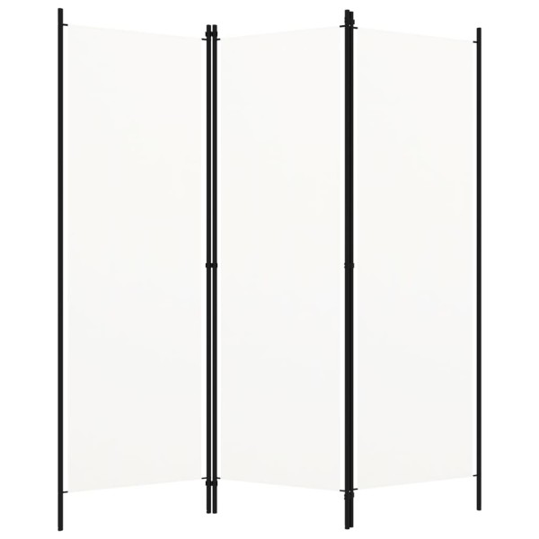 Biombo divisor de 3 paneles blanco 150x180 cm