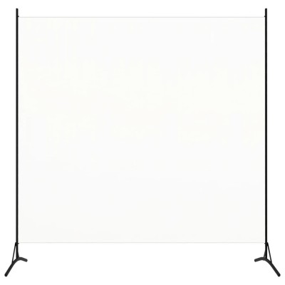 Biombo divisor de tela blanco 175x180 cm