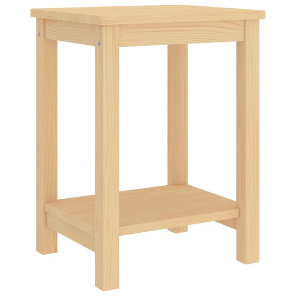 Mesitas de noche madera maciza de pino natural 35x30x47cm