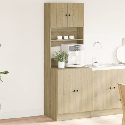 Mueble de cocina madera de ingeniería roble Sonoma 60x50x180 cm