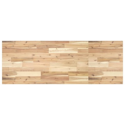 Encimera tocador de baño madera acacia sin tratar 120x50x2 cm