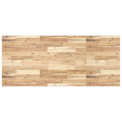 Encimera tocador de baño madera acacia sin tratar 120x60x2 cm