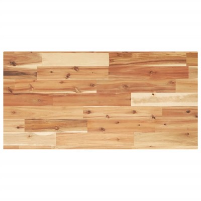 Encimera tocador baño madera acacia acabado aceite 120x40x2 cm
