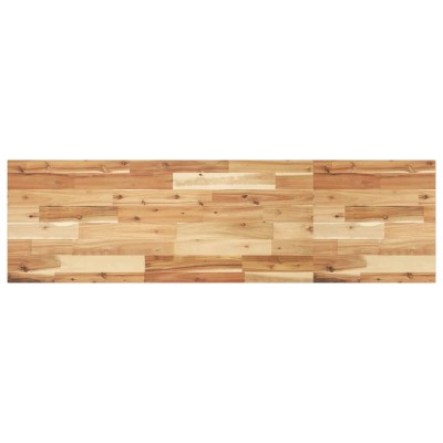 Encimera tocador baño madera acacia acabado aceite 160x40x2 cm