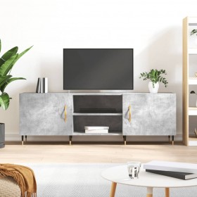 Muebles TV 8 uds madera contrachapada roble marrón 60x30x30 cm
