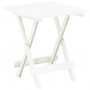 Mesa de jardín plegable de plástico blanco 45x43x50 cm