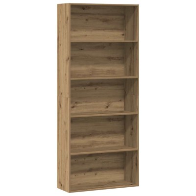 Estantería madera de ingeniería roble artisian 80x30x189 cm
