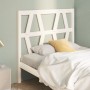 Cabecero de cama madera maciza de pino blanco 96x4x100 cm