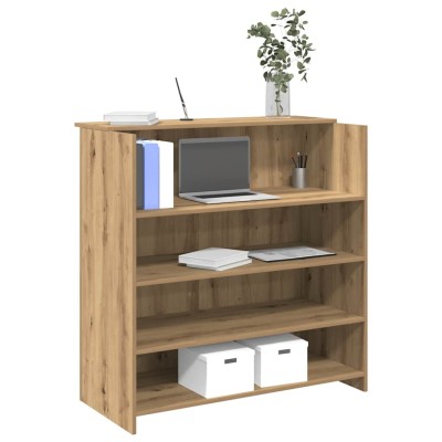 Mostrador de recepción roble artisian 100x50x103,5 cm