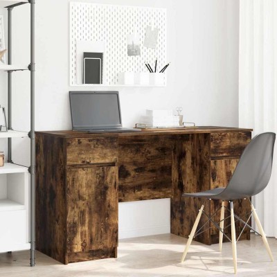 Escritorio Roble ahumado 140 x 49 x 76 cm Madera contrachapada