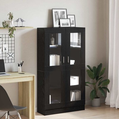 Estantería para libros Roble negro 82.5 x 30.5 x 150 cm