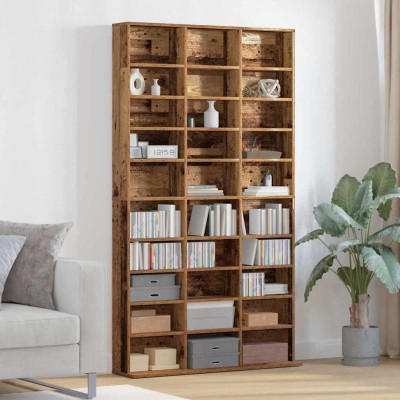 Mueble para CD con estante Madera vieja 101 x 23 x 177.5 cm