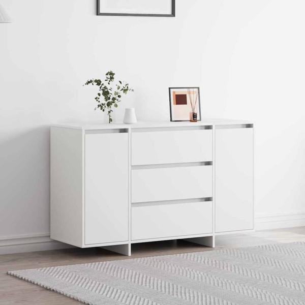 Vitrina con cajón Blanco 120 x 41 x 75 cm Madera contrachapada
