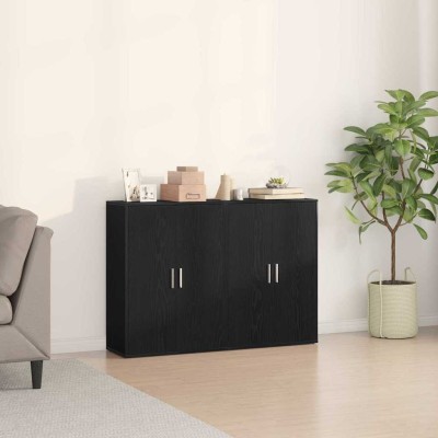 Buffet Roble negro 60 x 31 x 84 cm Madera contrachapada