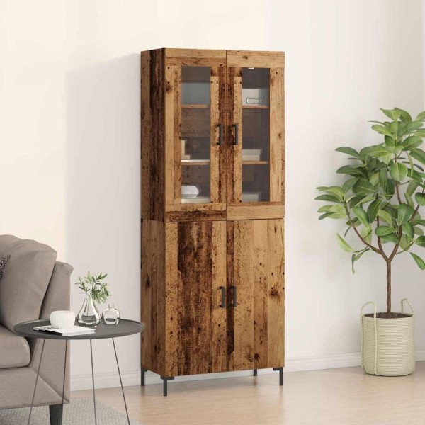 Alacena 2 pcs Madera vieja 69.5 x 34 x 180 cm